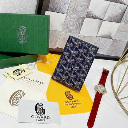 Goyard 2026 Saint-Pierre Card Wallet 11cm Cowhide Canvas 138416