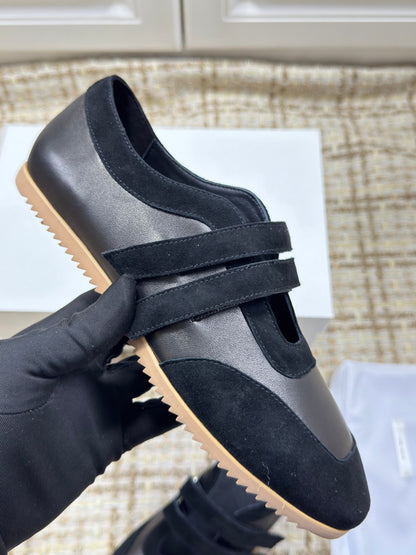 The Row 2025 Ballet Flat Sheepskin Suede 560619