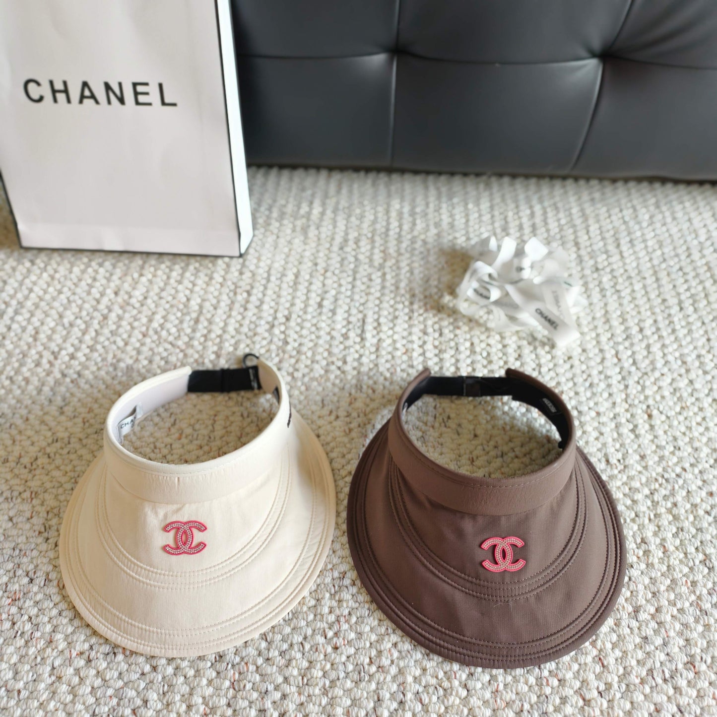 Chanel Sun Hat with Visor Cotton 237186