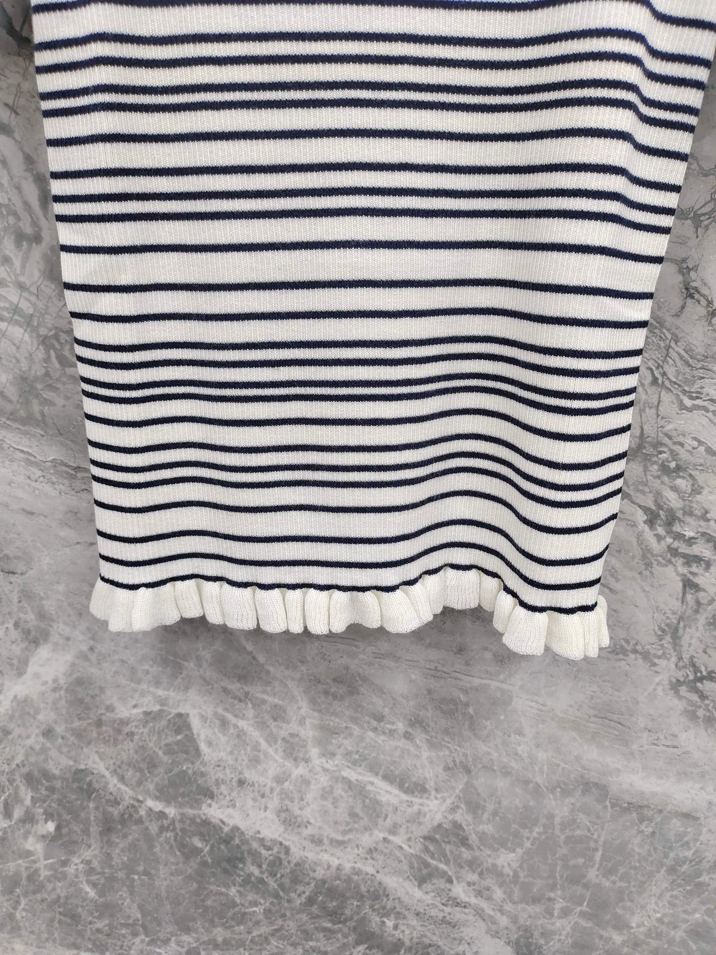 Chanel 2026 Two-tone Short-sleeved Shirt Wool 367635