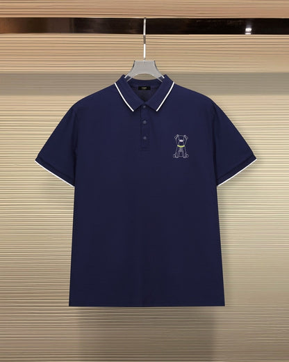Fendi 2026 Men's Short-Sleeve Polo Shirt Cotton Polyester Fiber 740551