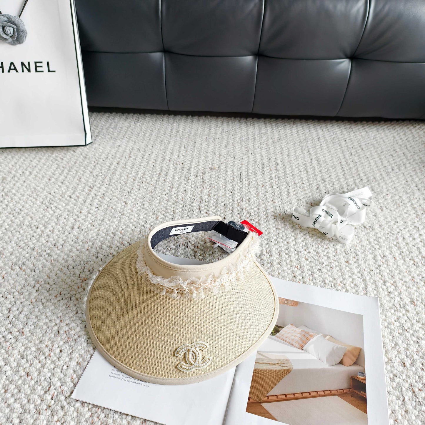 Chanel Lace Visor Hat 299888