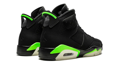 Nike Air Jordan 6 Retro Black Neon Green Velvet Leather