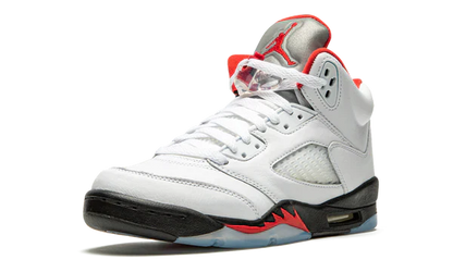 Nike Air Jordan 5 Retro Ivory Red Suede Leather