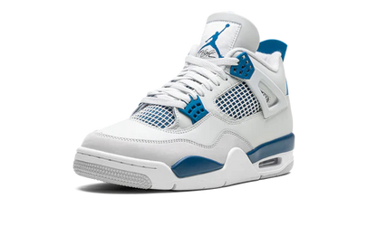 Nike Jordan 4 Retro Military Blue White Suede Leather