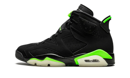 Nike Air Jordan 6 Retro Black Neon Green Velvet Leather