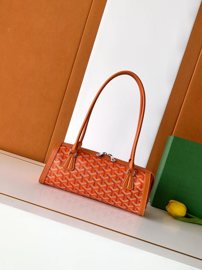 Goyard 2026 Bonbonniere Bag 30cm Canvas Cowhide