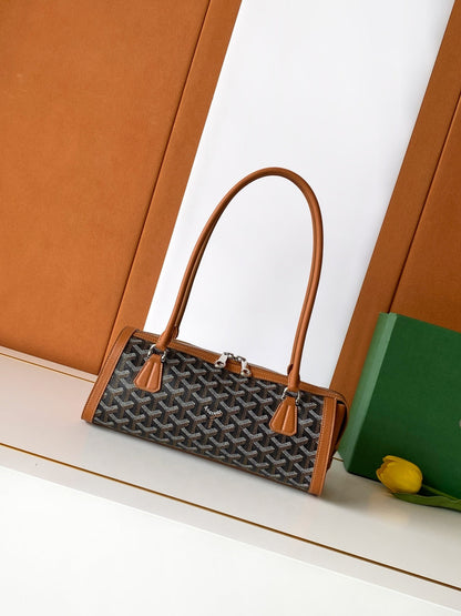 Goyard 2026 Bonbonniere Bag 30cm Canvas Cowhide