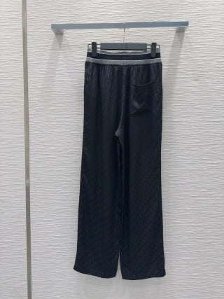 CD 25 Monogram Suit Black Silk Cotton
