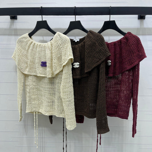Chanel 2026 Ruffle Collar Long Sleeves Wool