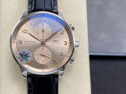 IWC Portuguese Chronograph 41mm Steel Case Leather
