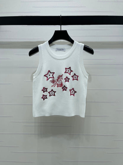Dior 2026 Sequined Knit Vest Wool
