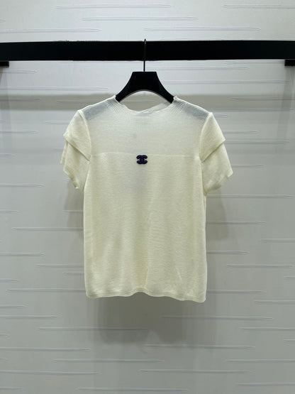 Chanel 2026 Short-sleeve Shirt Wool Cashmere 14093