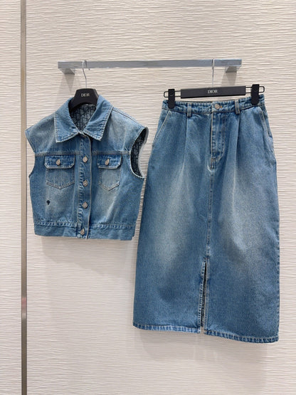 Dior 2026 Set Gray and Blue Cotton