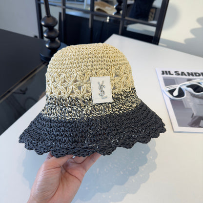 YSL Straw Bucket Hat 240565