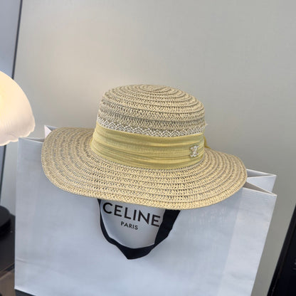 Celine Flat-top Straw Hat 262175