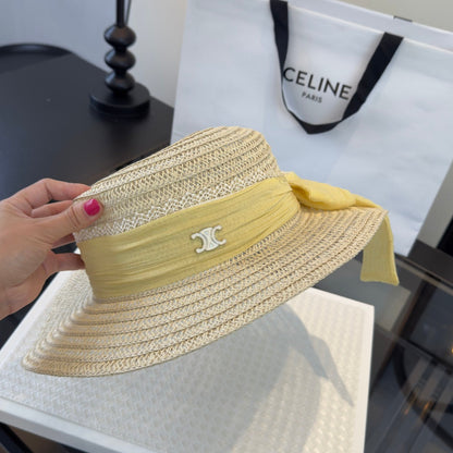 Celine Flat-top Straw Hat 262175