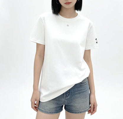 Chanel 2026 Double C Beaded T-Shirt Cotton 264927