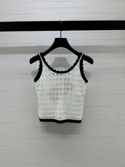 Miumiu 2026 Hollow-out Knit Camisole Wool 375025