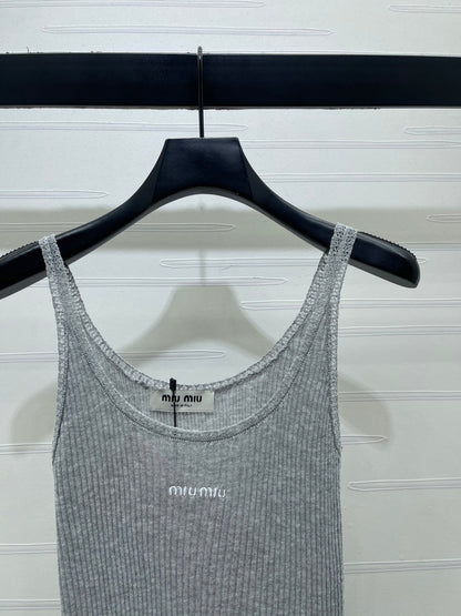 Miumiu 2026 Camisole Knitted Vest Wool 375076
