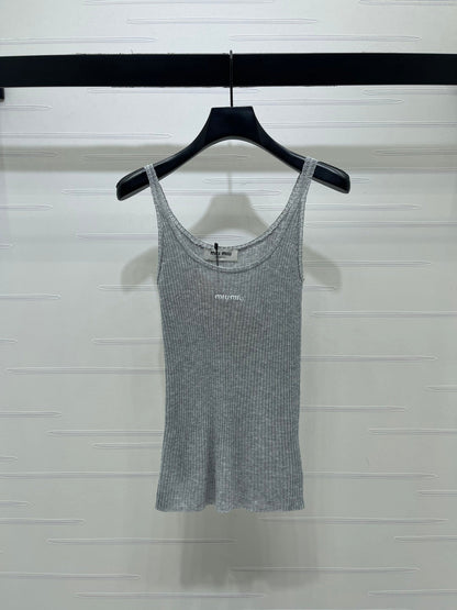 Miumiu 2026 Camisole Knitted Vest Wool 375076