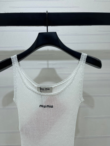 Miumiu 2026 Camisole Knitted Vest Wool 375076