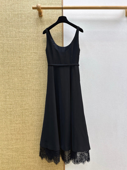 Dior 2026  Lace-trimmed Slip Dress Lace Cotton 403717