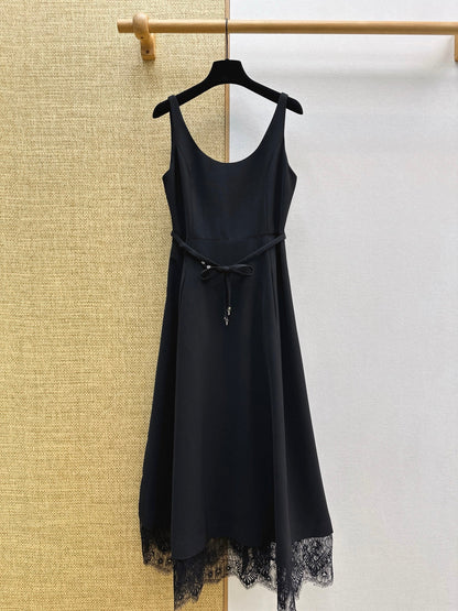 Dior 2026  Lace-trimmed Slip Dress Lace Cotton 403717