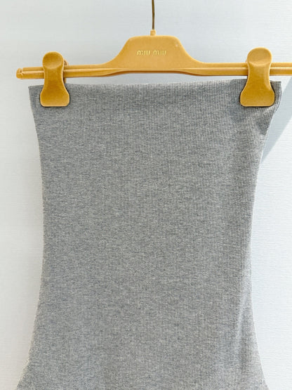 Miumiu 2026 Strapless Dress Cotton 444940