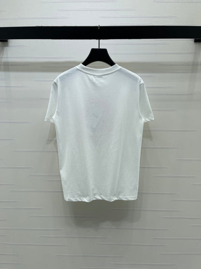 Dior 2026 Printed Short-sleeved T-shirt Cotton 392678