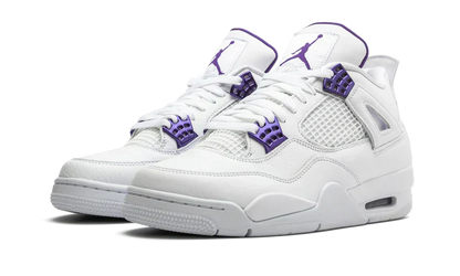 Nike Air Jordan 4 Retro White Purple Leather