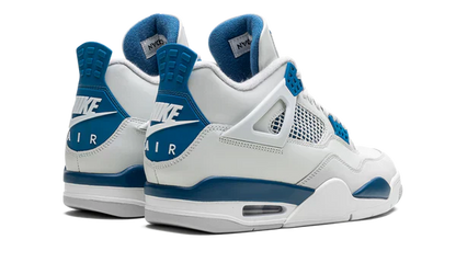 Nike Jordan 4 Retro Military Blue White Suede Leather