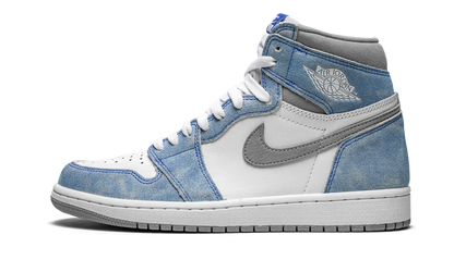 Nike Air Jordan 1 White Blue Suede Leather