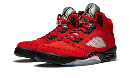 Nike Air Jordan 5 Retro Bull Red Black Suede