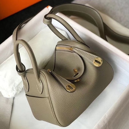 HM Mini Lindy 20cm Tourterelle Clemence Leather