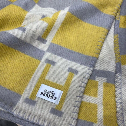 HM Avalon Throw Blanket Jaune Wool Cashmere