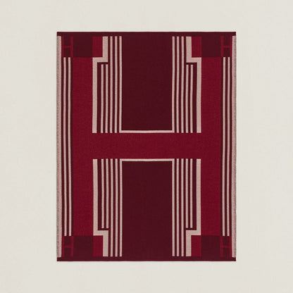 HM Ithaque Blanket Bordeaux Wool Cashmere