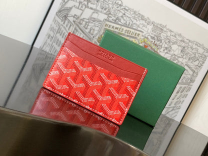Goyard 2026 Saint-Sulpice Card Wallet Canvas Cowhide