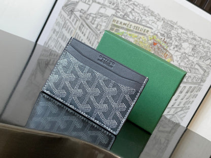 Goyard 2026 Saint-Sulpice Card Wallet Canvas Cowhide