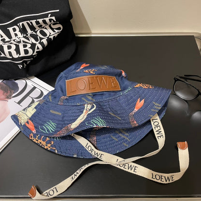 Loewe Paula's Ibiza Bucket Hat With Striking Print 291872