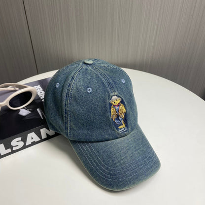 Ralph Lauren Denim Bear Baseball Cap 240657