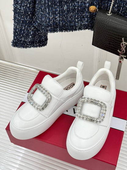 Viv Diamond Buckle Platform Imported Lambskin 189335