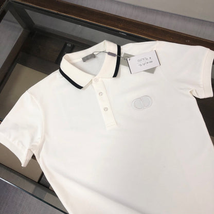 CD 26A Men Short-Sleeve Collared Polo Shirt Cotton 290803