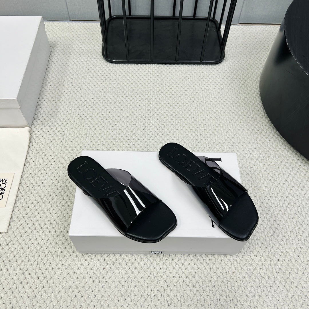 Loewe 25 Transparent Slide PVC Sheepskin 211983