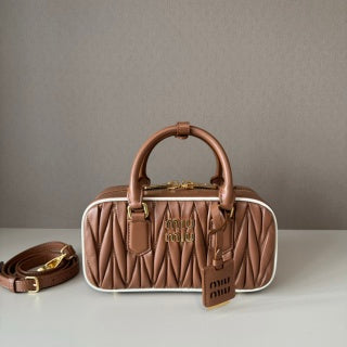 MiuMiu Arcadie matelassé nappa bag leather