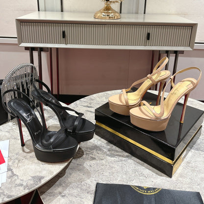 Christian Louboutin 2026 Rosalie Alta Sandal 150mm Leather 217733