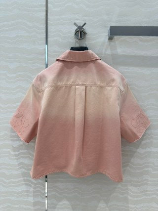 Loewe Denim Set Cotton Rough Peach