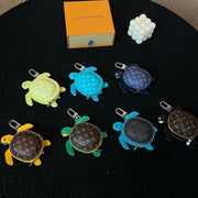 LV Turtle Pouch Bag Charm
