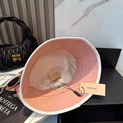 Miumiu Embroidered Two-tone Bucket Hat 229381