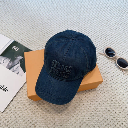 Miumiu Denim Baseball Cap 297667